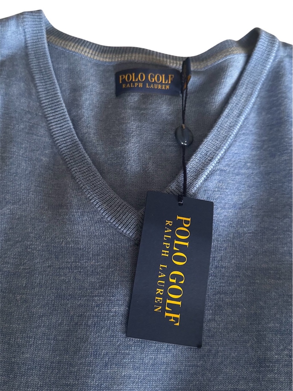 Ralph Lauren Polo Golf Light Blue V-Neck Sweater